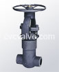 Pressure sealing gate valves