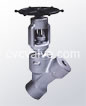 Female threaded and socket welded Y type globe valves