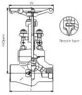 Female threaded and socket welded globe valves