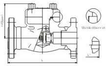 Flange and butt-welded check valves