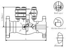 Flange and butt-welded check valves