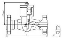 Flange and butt-welded check valves