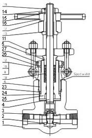 Forged steel gate valves
